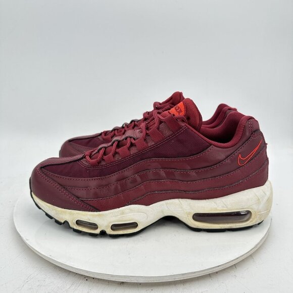 Nike Air Max 95 Women Size 9 307960-605 Team Red Black Training Shoes - Picture 1 of 12